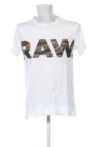 Męski T-shirt G-Star Raw, Rozmiar M, Kolor Biały, Cena 88,99 zł