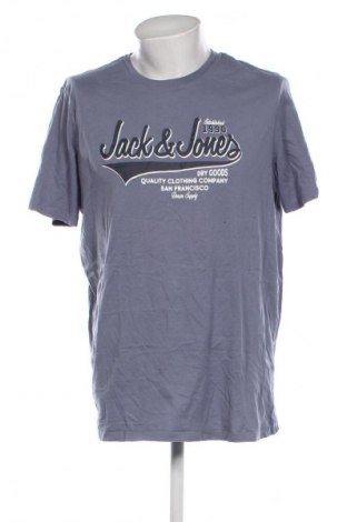 Мъжка тениска Jack & Jones, Размер XXL, Цвят Син, Цена 18,99 лв.