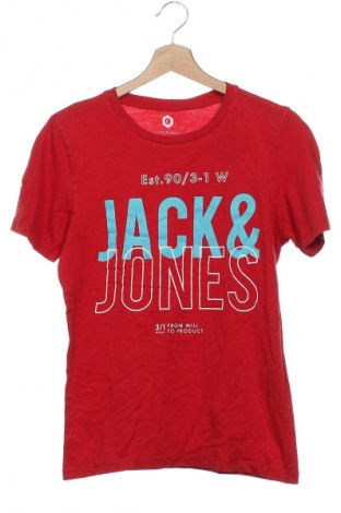Męski T-shirt Jack & Jones, Rozmiar XS, Kolor Czerwony, Cena 27,99 zł