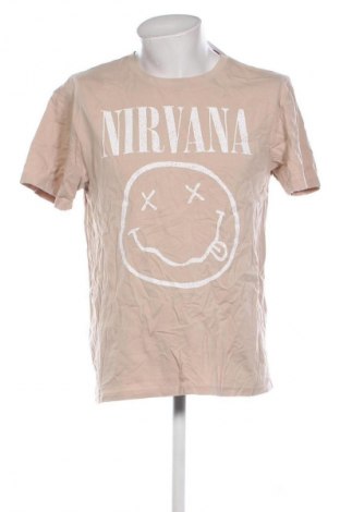 Ανδρικό t-shirt Nirvana, Μέγεθος M, Χρώμα  Μπέζ, Τιμή 9,99 €