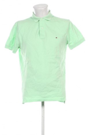 Męski T-shirt Tommy Hilfiger, Rozmiar L, Kolor Zielony, Cena 222,99 zł