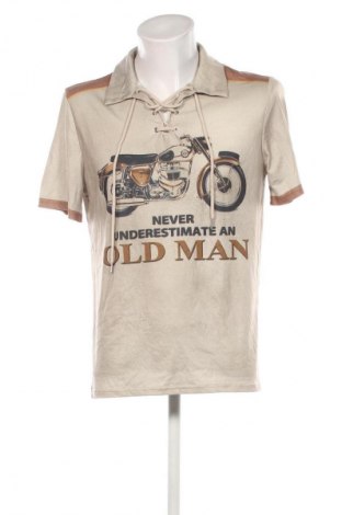 Herren T-Shirt Unbranded, Größe M, Farbe Beige, Preis 13,99 €