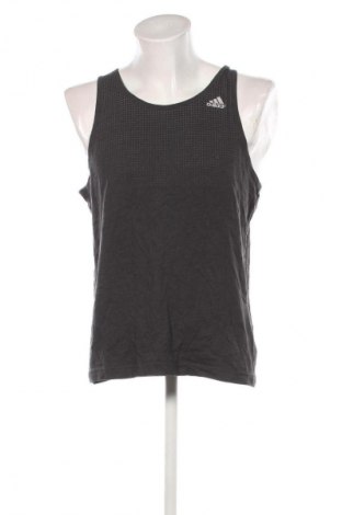 Herren Tanktop Adidas, Größe L, Farbe Grau, Preis 16,99 €