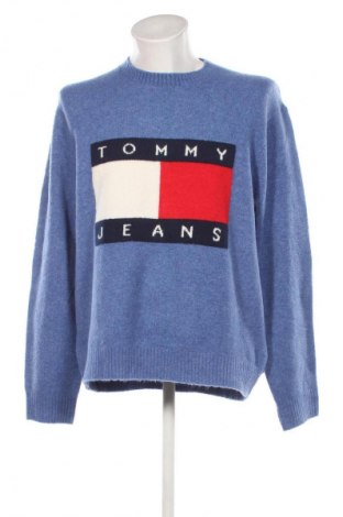 Pulover de bărbați Tommy Jeans, Mărime L, Culoare Albastru, Preț 594,99 Lei