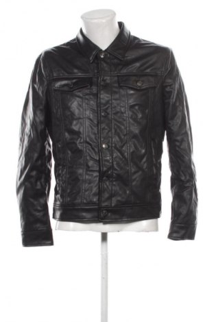 Herren Lederjacke Zara, Größe M, Farbe Schwarz, Preis 28,99 €