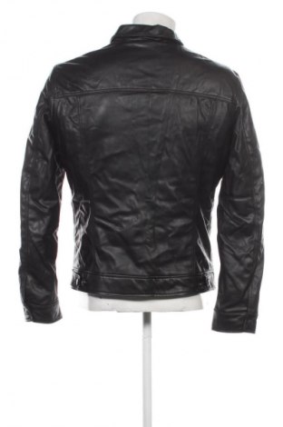 Herren Lederjacke Zara, Größe M, Farbe Schwarz, Preis 28,99 €