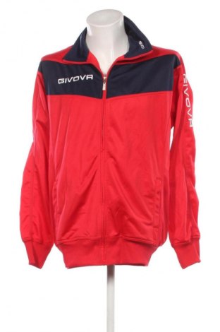 Męska bluza sportowa Givova, Rozmiar XXL, Kolor Czerwony, Cena 127,99 zł