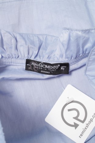 Γυναικείο πουκάμισο Rinascimento, Μέγεθος XL, Χρώμα Μπλέ, Τιμή 22,02 €