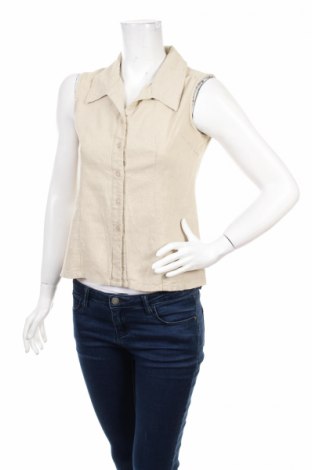 Γυναικείο πουκάμισο Visual, Μέγεθος XS, Χρώμα  Μπέζ, Τιμή 11,86 €