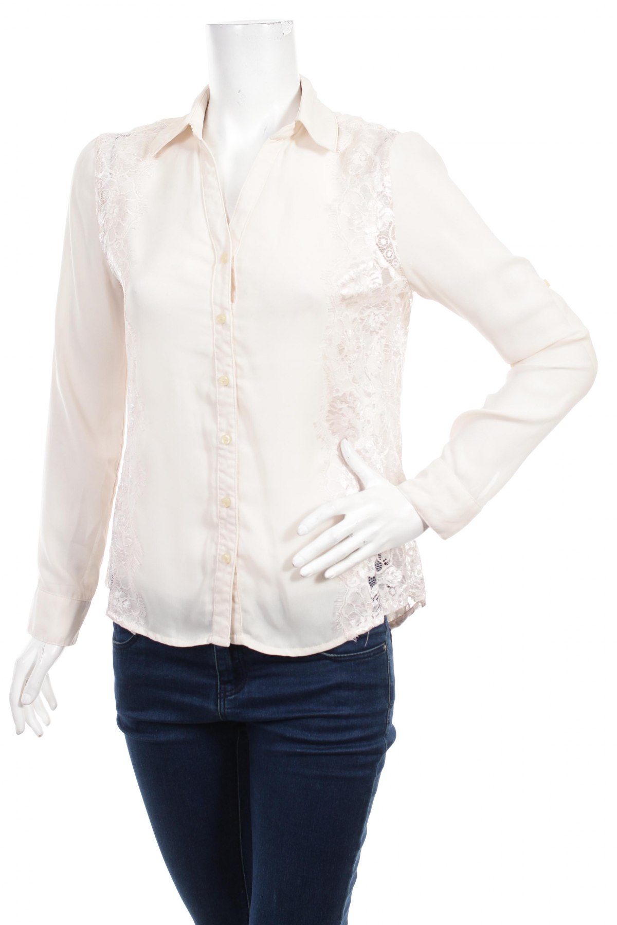 Γυναικείο πουκάμισο Ciao Milano, Μέγεθος M, Χρώμα  Μπέζ, Τιμή 22,68 €
