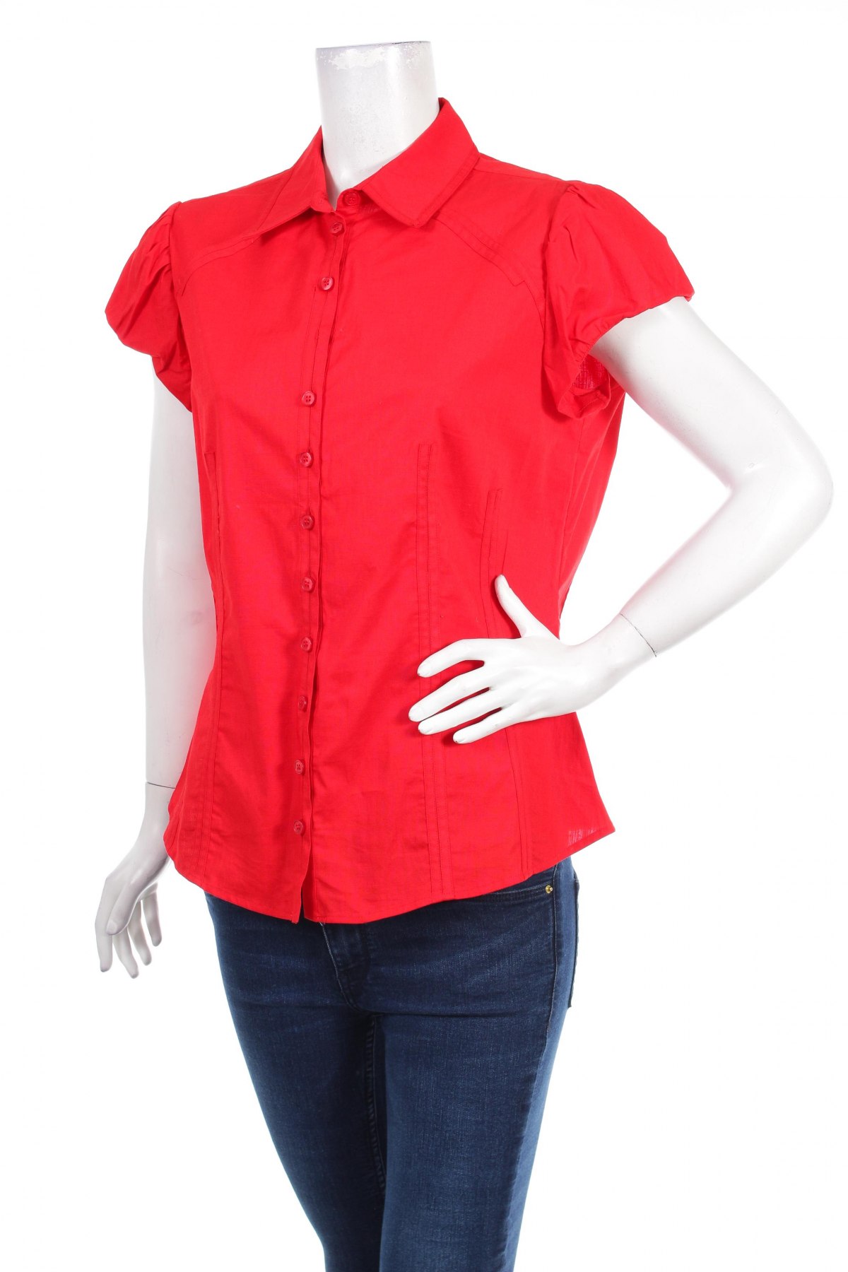 Γυναικείο πουκάμισο Claudia Strater, Μέγεθος L, Χρώμα Κόκκινο, Τιμή 22,11 €