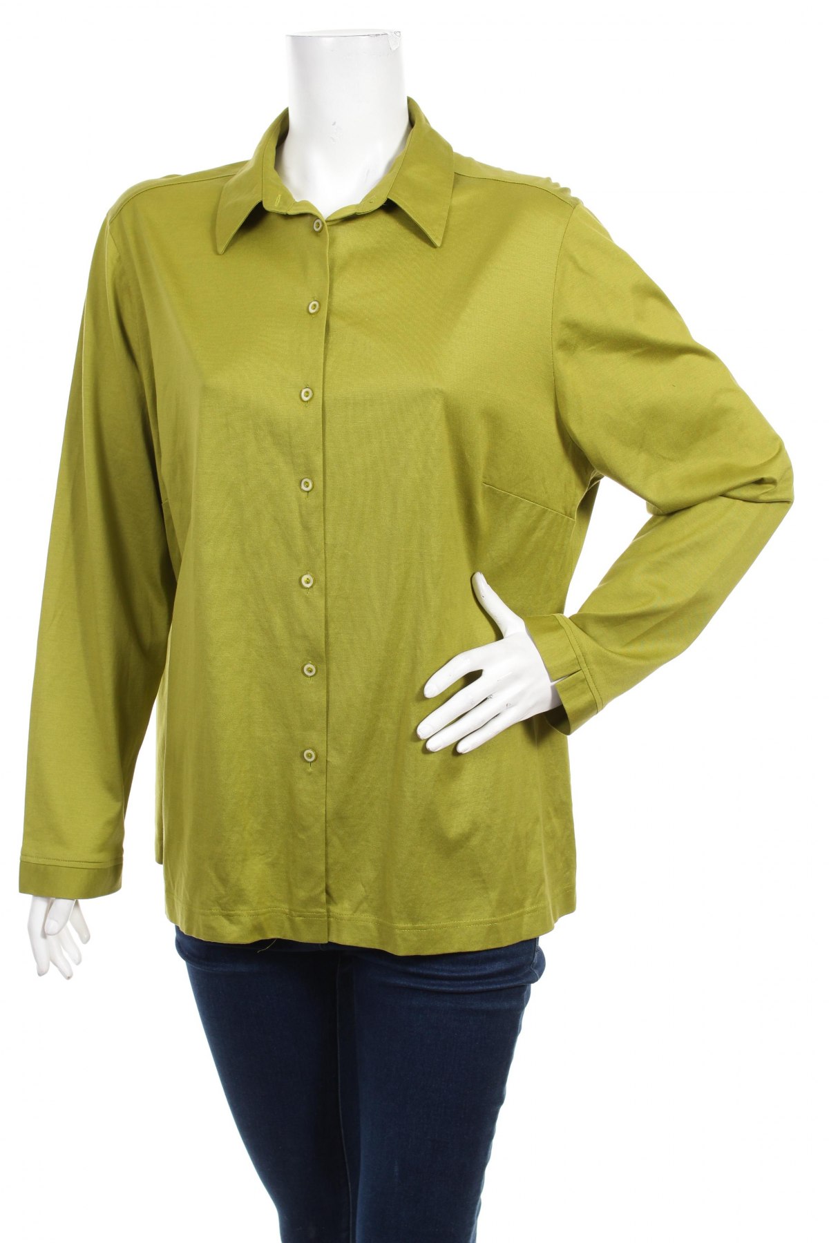 Γυναικείο πουκάμισο Eterna  Excellent, Μέγεθος XL, Χρώμα Πράσινο, Τιμή 16,49 €