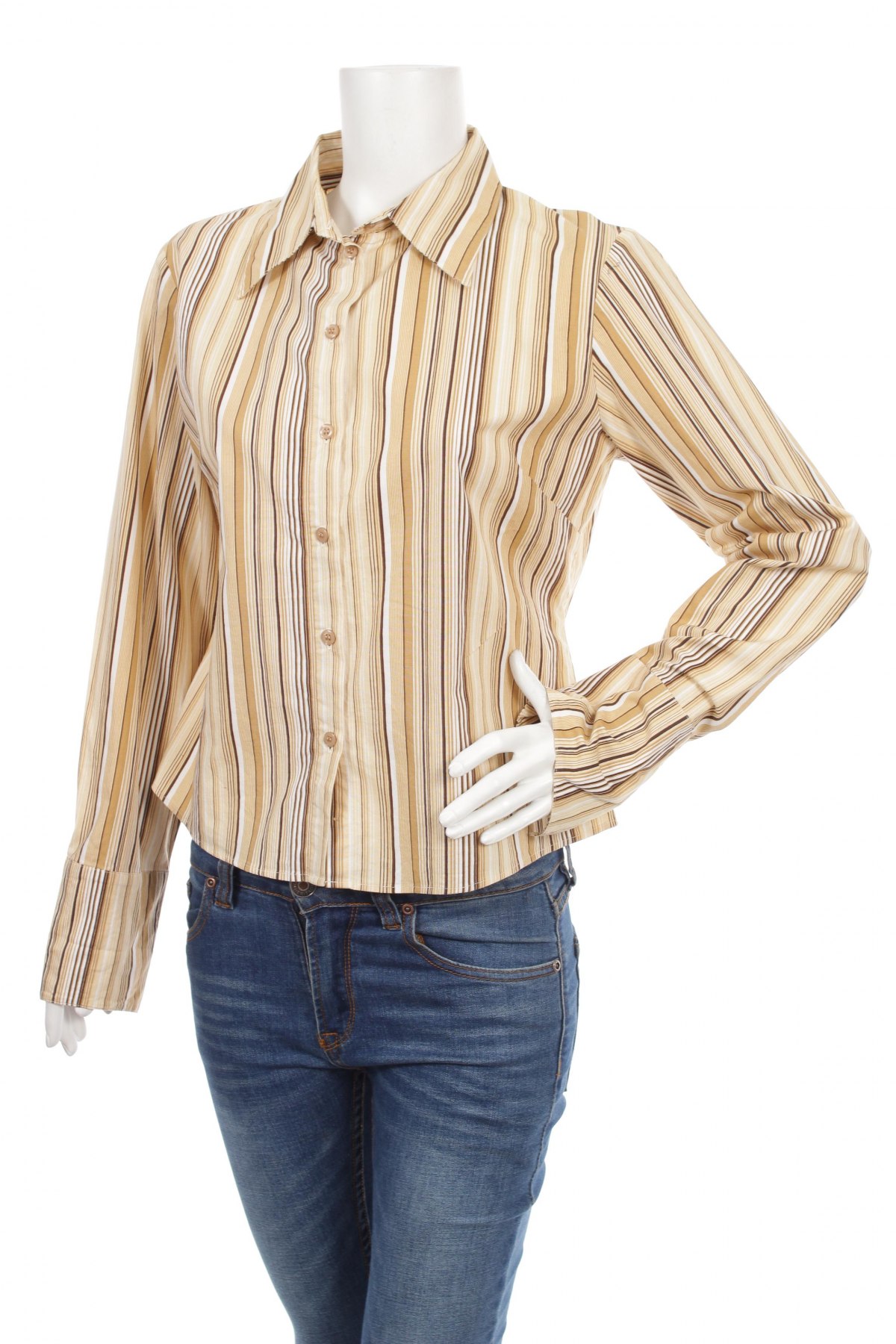 Γυναικείο πουκάμισο Gina Benotti, Μέγεθος M, Χρώμα  Μπέζ, Τιμή 15,98 €