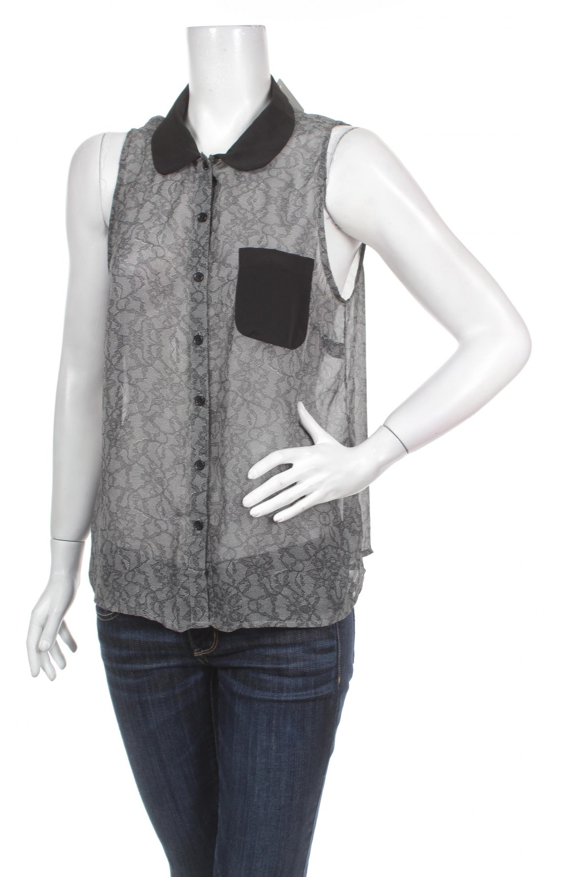 Γυναικείο πουκάμισο Girl Xpress, Μέγεθος L, Χρώμα Γκρί, Τιμή 11,13 €