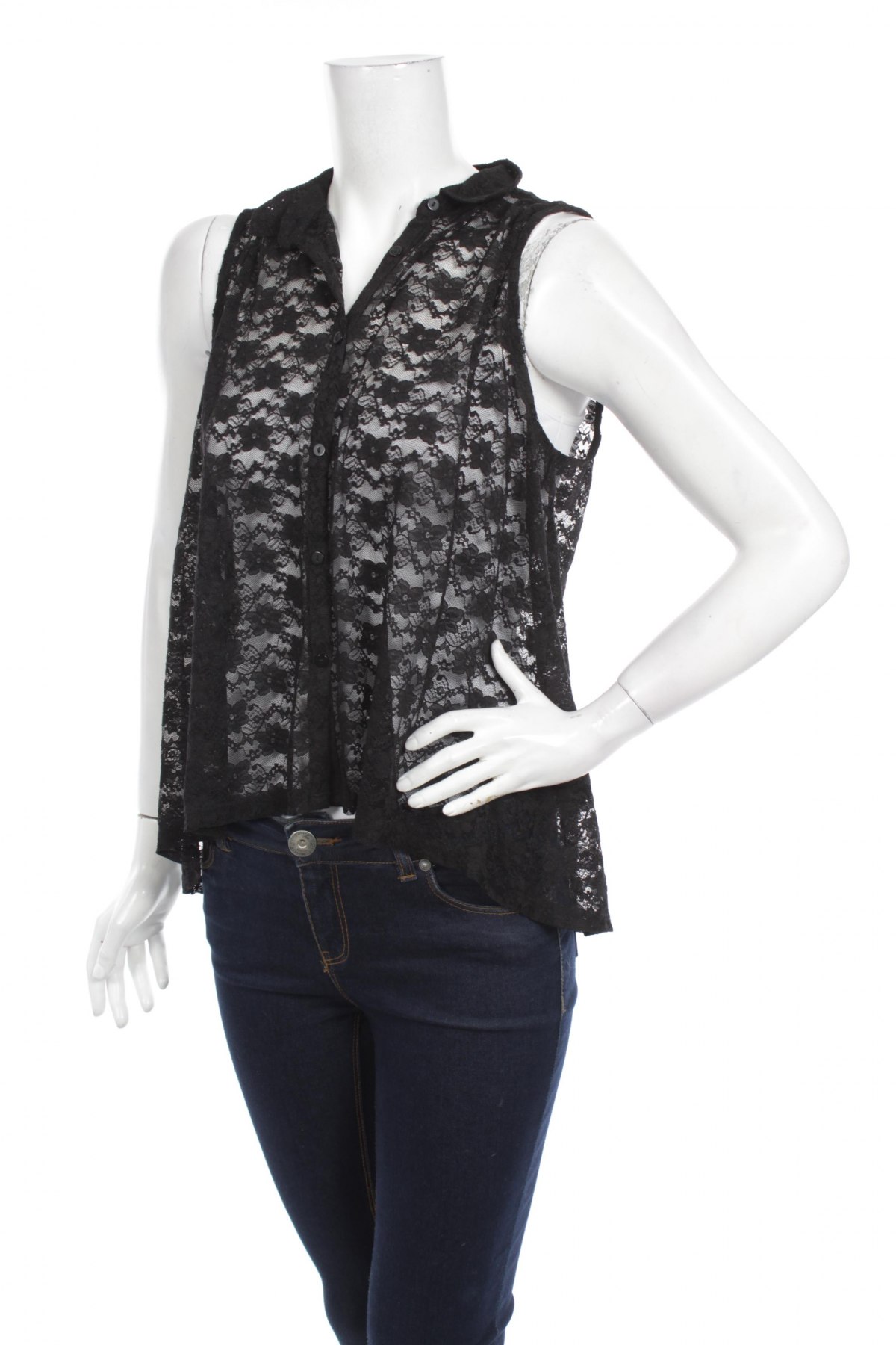 Γυναικείο πουκάμισο H&M Divided, Μέγεθος M, Χρώμα Μαύρο, Τιμή 11,34 €