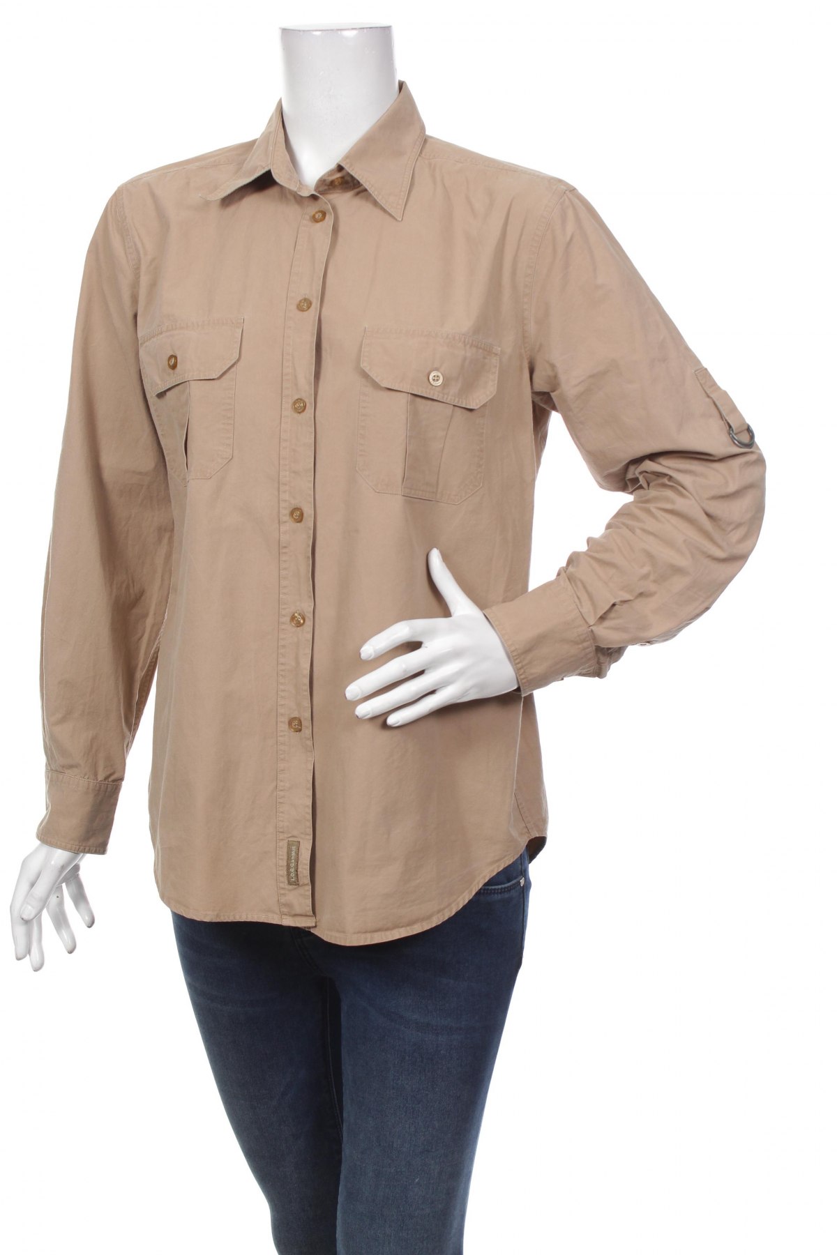 Γυναικείο πουκάμισο H&M L.o.g.g, Μέγεθος M, Χρώμα  Μπέζ, Τιμή 13,92 €
