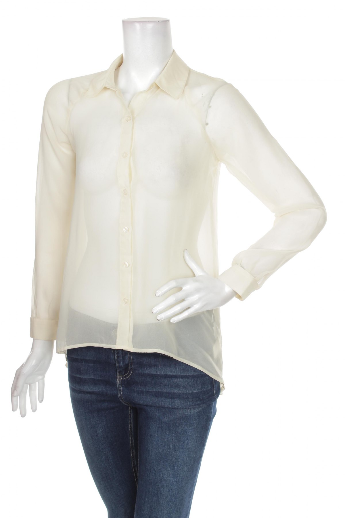 Γυναικείο πουκάμισο Lauren Conrad, Μέγεθος XS, Χρώμα  Μπέζ, Τιμή 20,10 €
