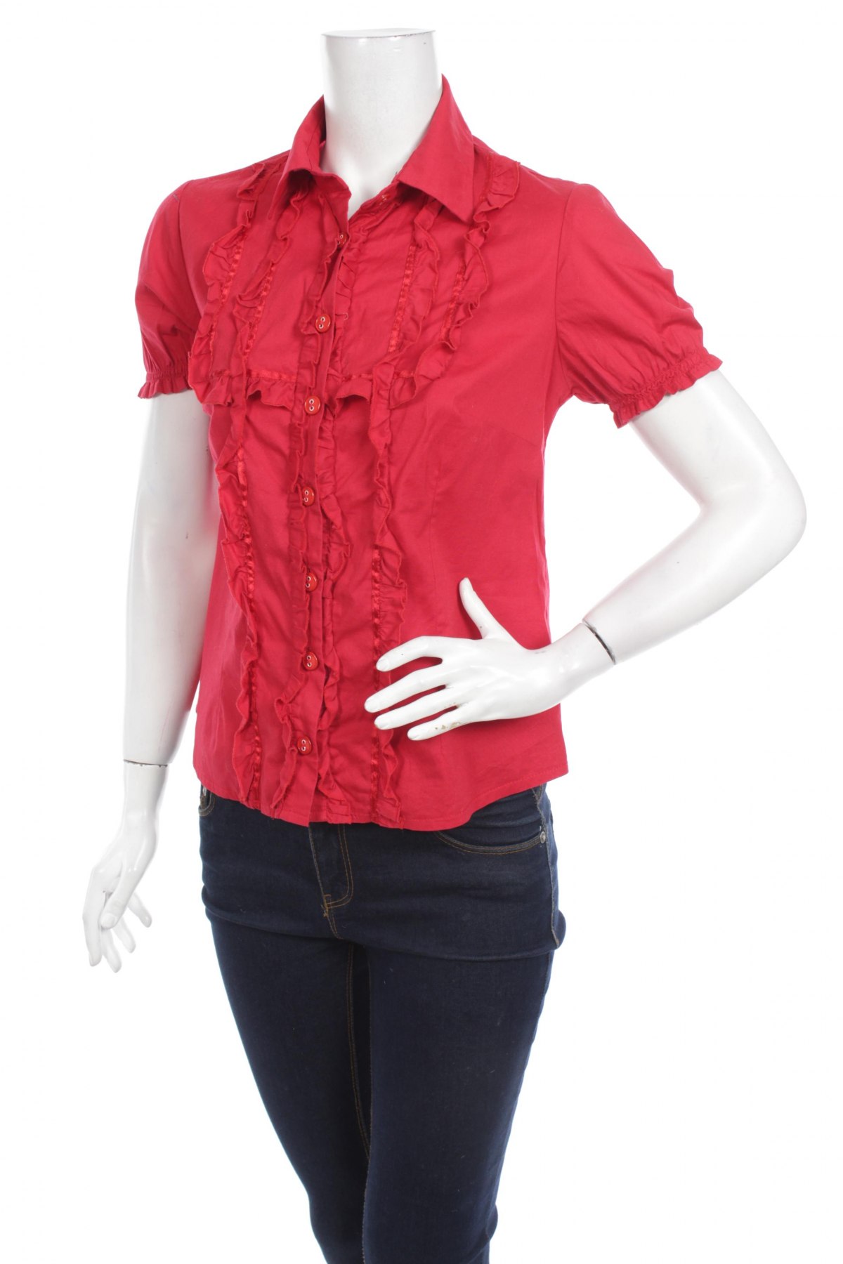 Γυναικείο πουκάμισο Oscar, Μέγεθος L, Χρώμα Κόκκινο, Τιμή 14,68 €