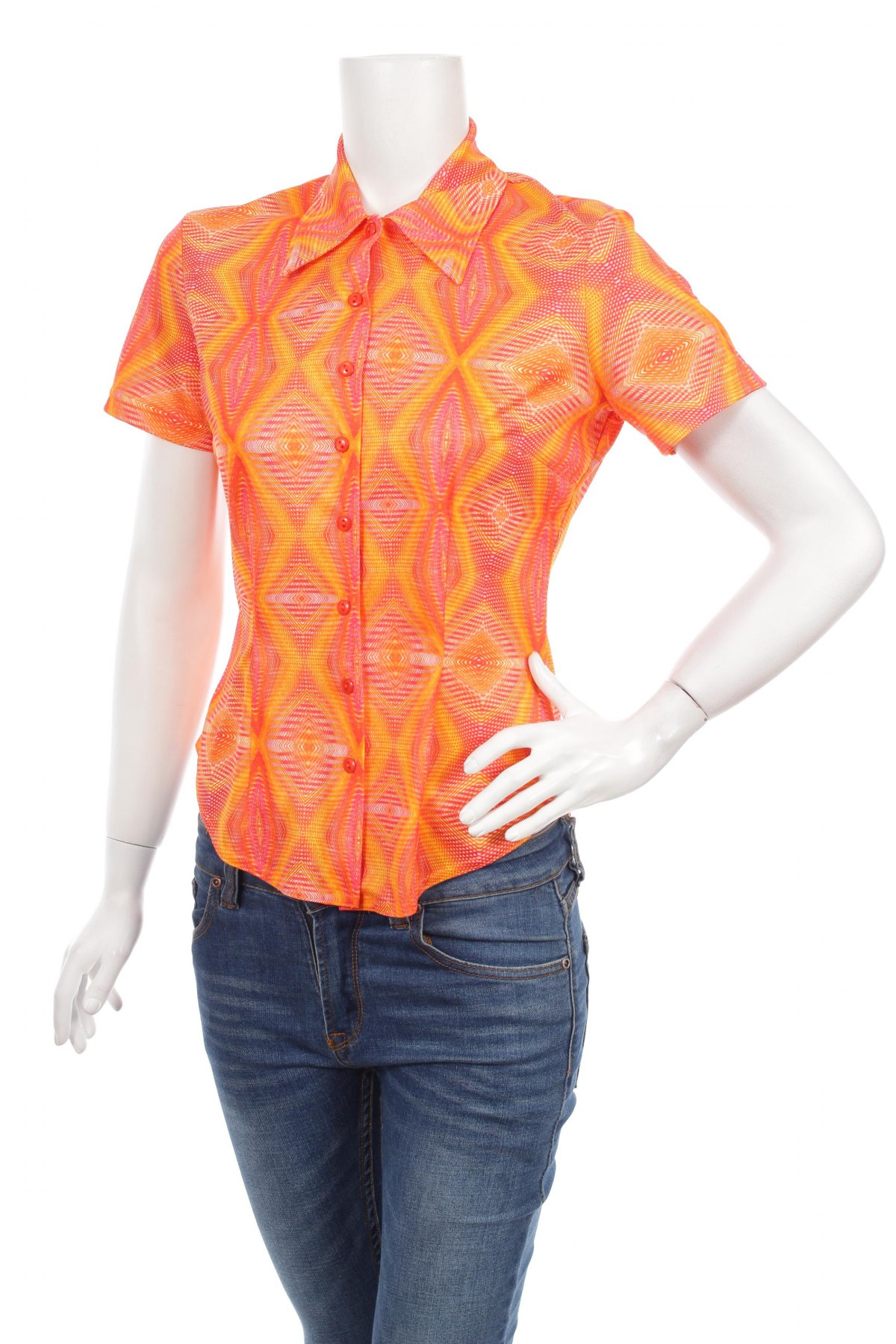 Γυναικείο πουκάμισο Promod, Μέγεθος M, Χρώμα Πορτοκαλί, Τιμή 11,34 €
