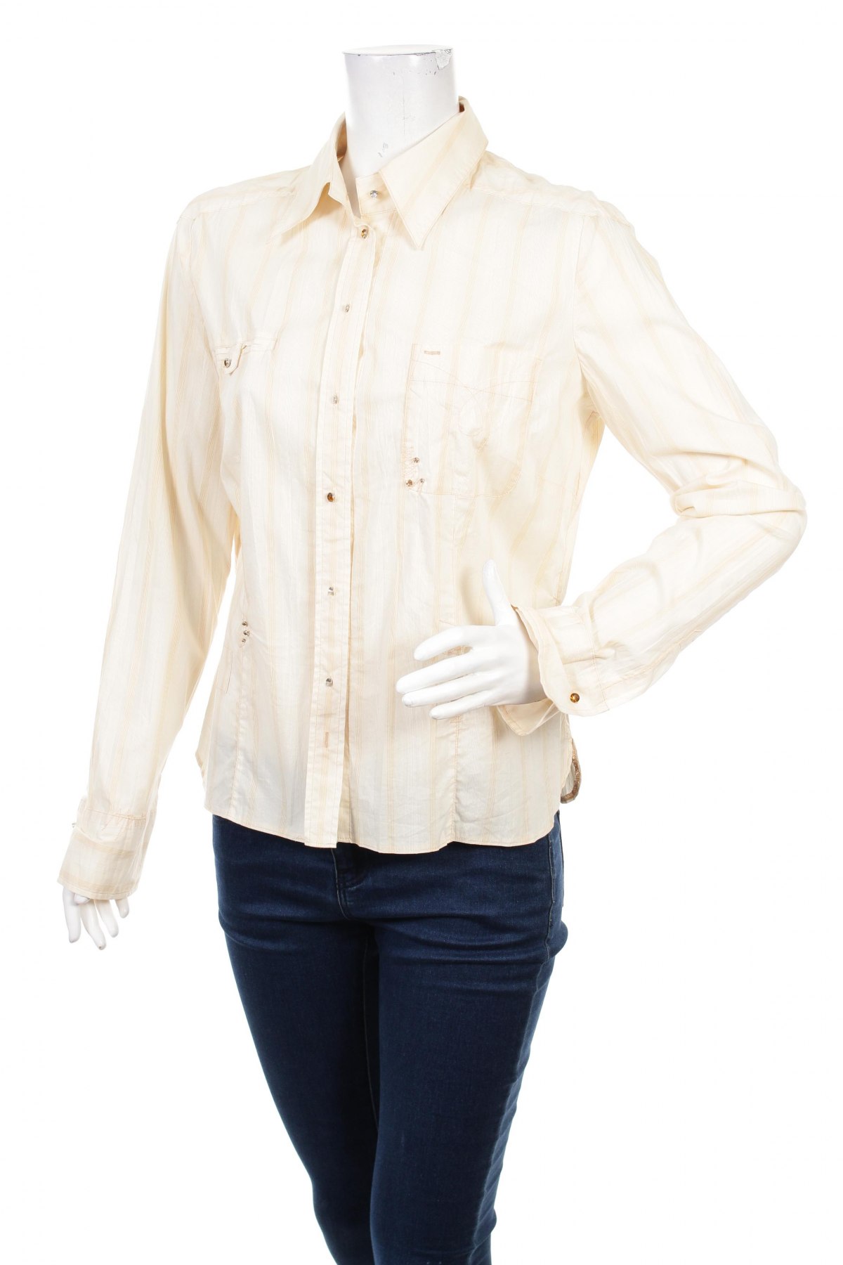 Γυναικείο πουκάμισο Taifun, Μέγεθος L, Χρώμα  Μπέζ, Τιμή 14,43 €