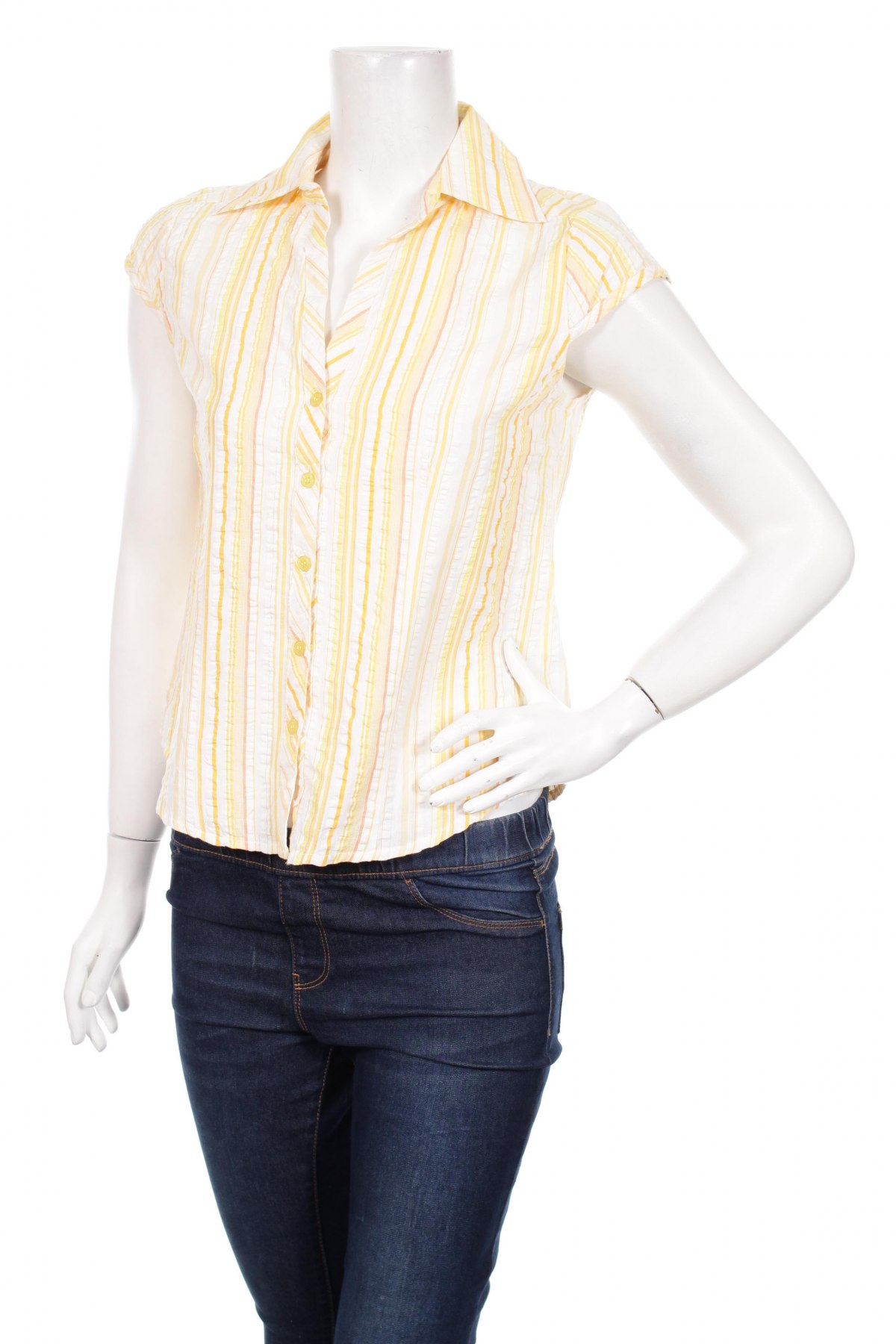 Γυναικείο πουκάμισο X-Mail, Μέγεθος XS, Χρώμα Κίτρινο, Τιμή 9,28 €