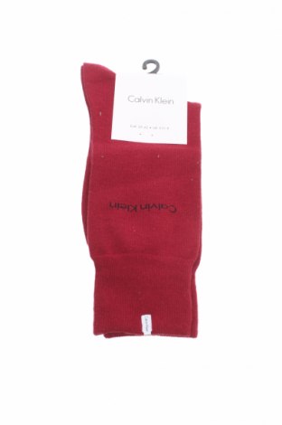 Ponožky  Calvin Klein, Veľkosť M, Farba Červená, 73% bavlna, 25% polyester, 2% elastan, Cena  4,88 €