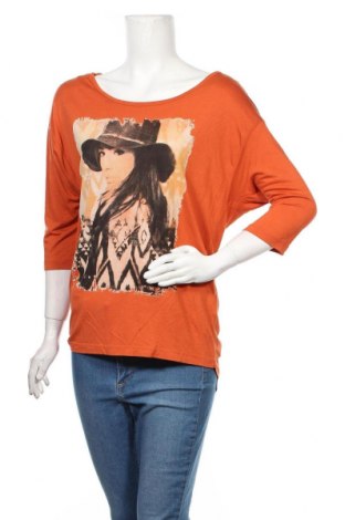 Дамска блуза Fresh Made, Размер XL, Цвят Оранжев, 100% вискоза, Цена 24,57 лв.