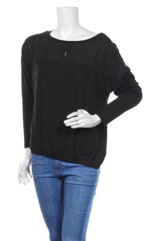 Дамска блуза Tchibo, Размер M, Цвят Черен, 50% памук, 50% модал, Цена 13,65 лв.