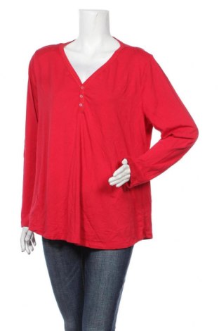 Дамска блуза Tchibo, Размер XXL, Цвят Червен, 48% памук, 47% модал, 5% еластан, Цена 13,65 лв.