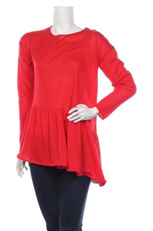 Дамска блуза Yfl Reserved, Размер M, Цвят Червен, 65% полиестер, 35% памук, Цена 36,10 лв.