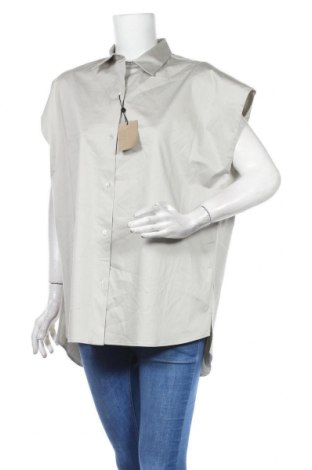Cămașă de femei Massimo Dutti, Mărime XL, Culoare Gri, 97% bumbac, 3% elastan, Preț 151,80 Lei