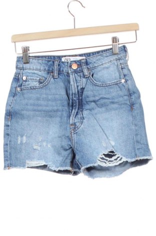 Pantaloni scurți de femei Zara, Mărime XS, Culoare Albastru, Preț 101,97 Lei