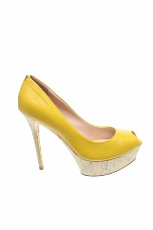 Дамски обувки Guess, Размер 38, Цвят Жълт, Естествена кожа, Цена 115,60 лв.