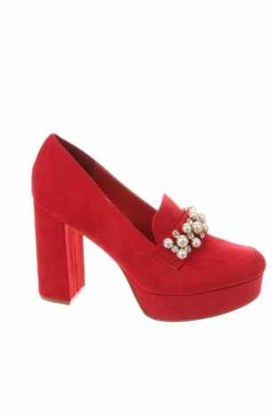 Γυναικεία παπούτσια Justfab, Μέγεθος 38, Χρώμα Κόκκινο, Κλωστοϋφαντουργικά προϊόντα, Τιμή 15,47 €