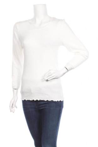 Дамски пуловер Jensen, Размер L, Цвят Бял, 50% памук, 50% вискоза, Цена 20,16 лв.