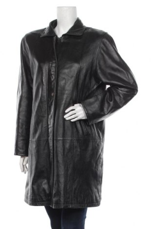 Дамско кожено яке, Размер XL, Цвят Черен, Естествена кожа, Цена 117,00 лв.