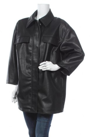 Dámska kožená bunda  H&M, Veľkosť L, Farba Čierna, Eko koža , Cena  9,72 €