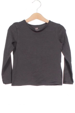 Kinder Shirt H&M, Größe 4-5y/ 110-116 cm, Farbe Grau, 95% Baumwolle, 5% Elastan, Preis 8,42 €