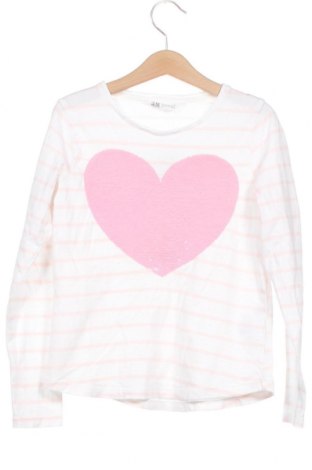 Παιδική μπλούζα H&M, Μέγεθος 6-7y/ 122-128 εκ., Χρώμα Λευκό, 95% βαμβάκι, 5% ελαστάνη, Τιμή 5,94 €