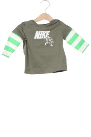 Dziecięca bluzka Nike, Rozmiar 3-6m/ 62-68 cm, Kolor Zielony, Bawełna, Cena 117,00 zł