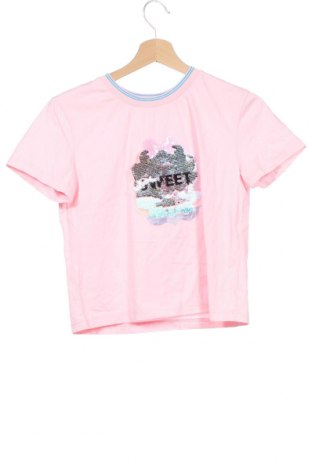 Детска тениска, Размер 13-14y/ 164-168 см, Цвят Розов, 95% памук, 5% еластан, Цена 8,82 лв.
