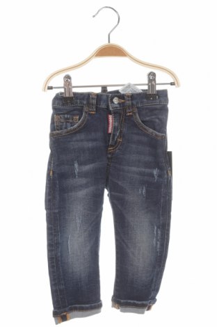 Dětské džíny  Dsquared2, Velikost 9-12m/ 74-80 cm, Barva Modrá, 98% bavlna, 2% elastan, Cena  2 661,00 Kč