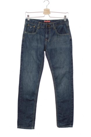 Dziecięce jeansy Guess, Rozmiar 13-14y/ 164-168 cm, Kolor Niebieski, Bawełna, Cena 83,29 zł