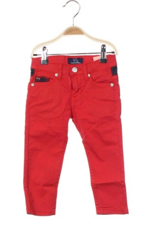 Dětské džíny  Harmont & Blaine, Velikost 12-18m/ 80-86 cm, Barva Červená, 98% bavlna, 2% elastan, Cena  1 051,00 Kč