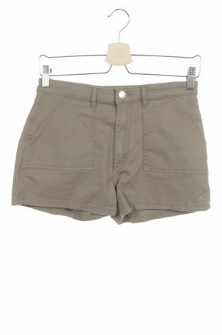 Pantaloni scurți pentru copii H&M, Mărime 15-18y/ 170-176 cm, Culoare Verde, 98% bumbac, 2% elastan, Preț 19,06 Lei