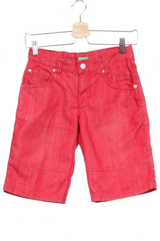 Dětské krátké kalhoty  United Colors Of Benetton, Velikost 10-11y/ 146-152 cm, Barva Červená, 65% bavlna, 34% polyester, 1% elastan, Cena  228,00 Kč