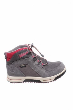 Детски обувки Timberland, Размер 33, Цвят Сив, Естествен велур, текстил, Цена 99,60 лв.