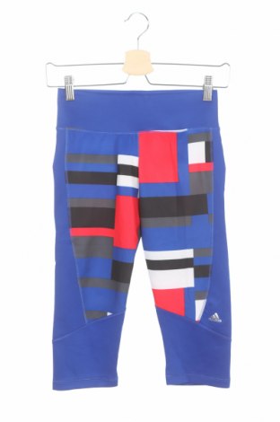 Kinder Sportleggings Adidas, Größe 11-12y/ 152-158 cm, Farbe Blau, 89% Polyester, 11% Elastan, Preis 12,69 €