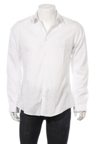 Męska koszula French Connection, Rozmiar XL, Kolor Biały, 68% bawełna, 28% poliester, 4% elastyna, Cena 151,13 zł