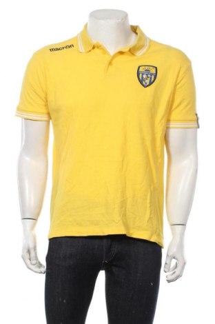 Мъжка тениска Macron, Размер L, Цвят Жълт, Памук, Цена 10,08 лв.